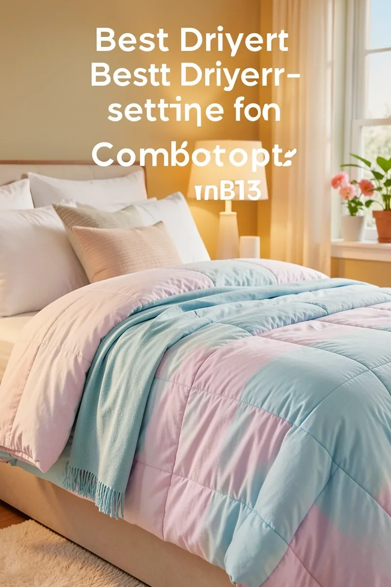 best dryer settings for comforter
