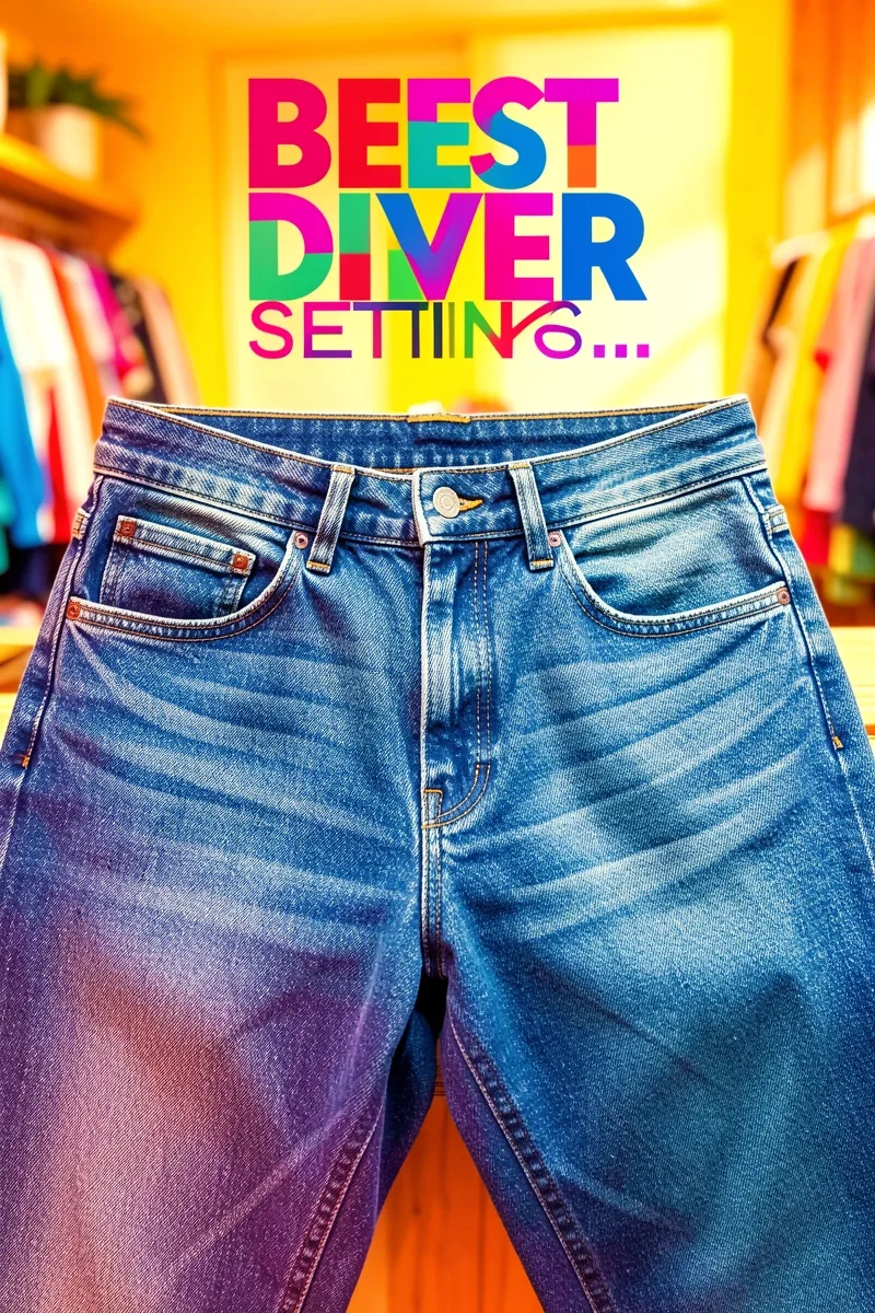best dryer settings for jeans