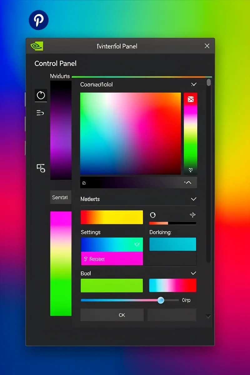 nvidia control panel color settings