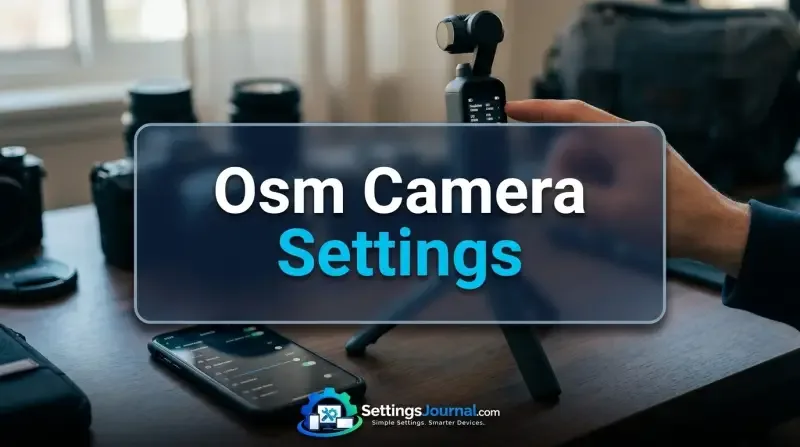 Osm Camera Settings